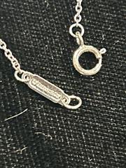 ?? Tiffany & Co. East West Necklace – Graduated 7 Diamonds – 0.42ctw – PT950 Pla